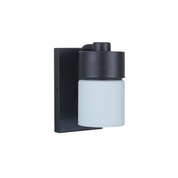 Craftmade District 1 Light Wall sconce in Flat Black 12305FB1